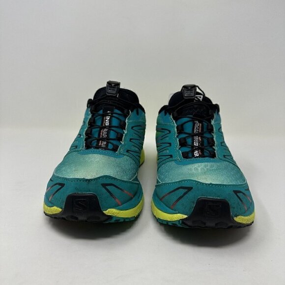 Saloman Sense‎ Mantra 3 Trail Running Shoes Size 7 Green Yellow Hiking - Picture 4 of 15